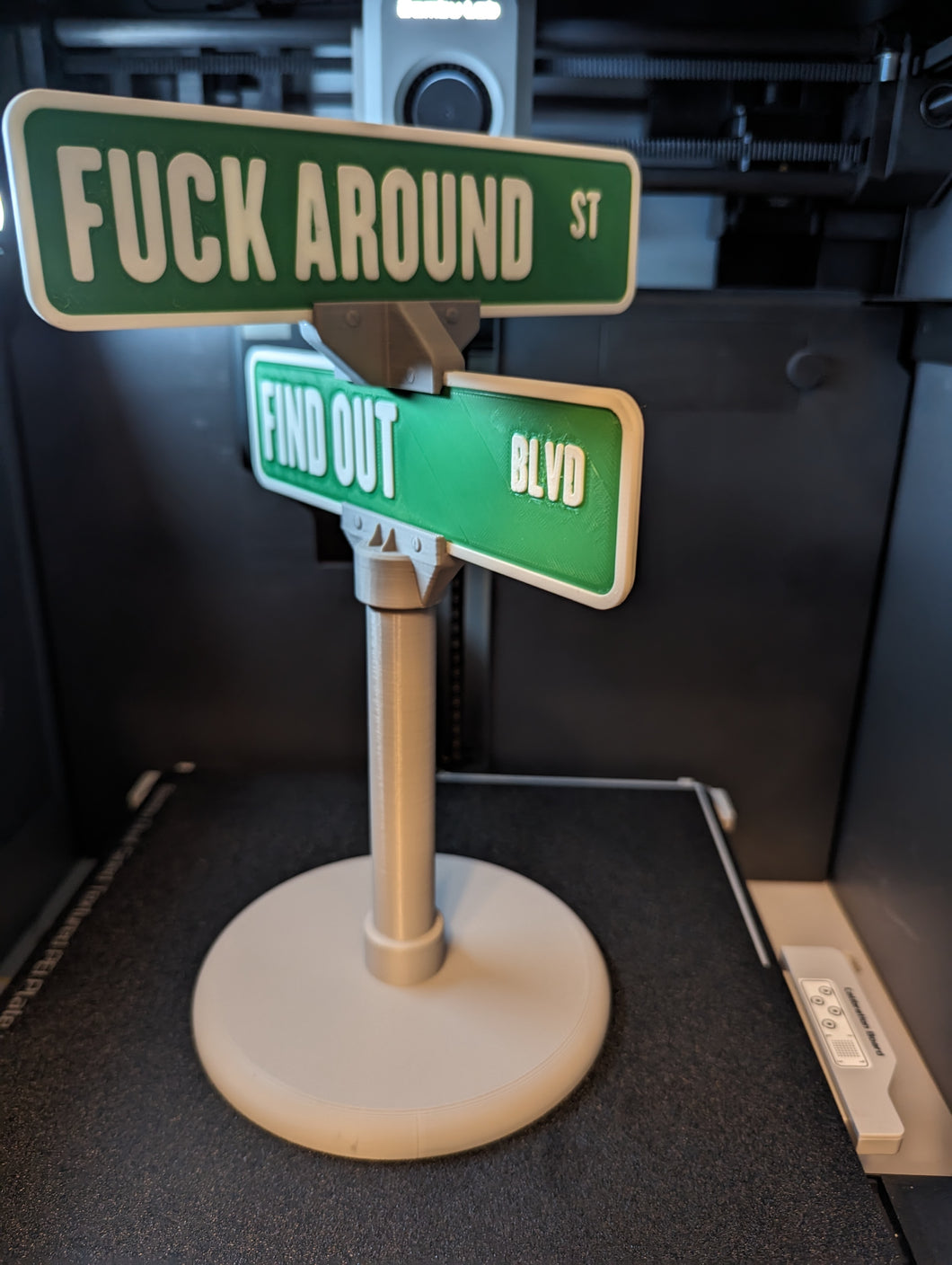 Fuck Around Find Out street sign for your desk